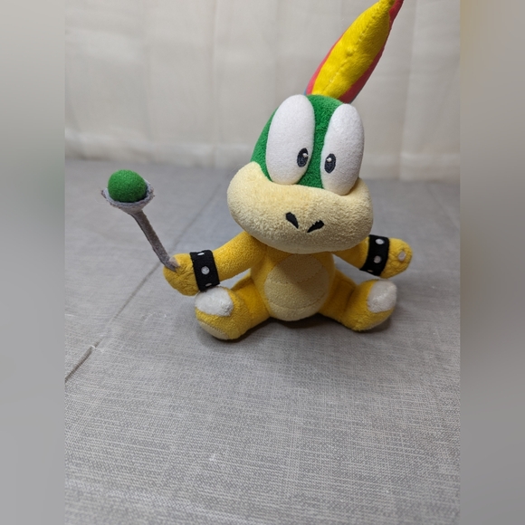 2014 Super Mario Bowser Son Koopaling Lemmy Koopa Plush Toy Rainbow Small 7" Tal - Picture 1 of 13